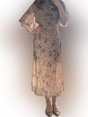 & Other Stories Brown Floral Dress, Size  US 4. Only worn once.